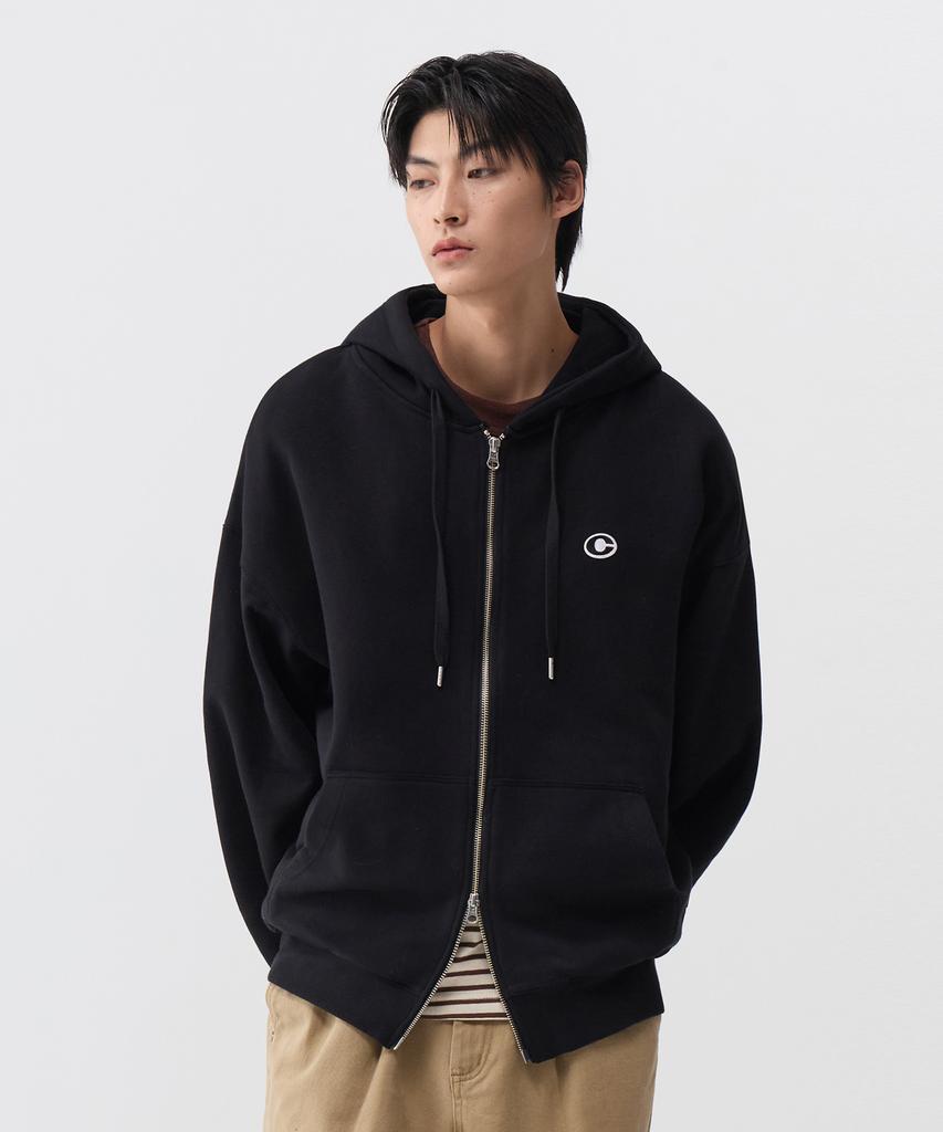 Cgp Small C Logo Zip-Up Hoodie_Black