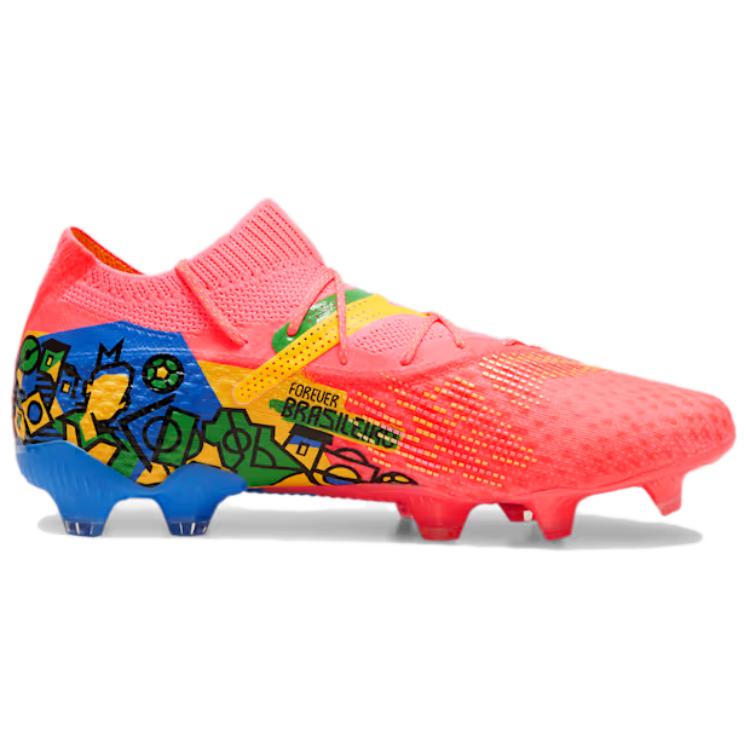 Puma Neymar Jr. x Future 7 Ultimate FG AG Copa América Pack Herresneakers Pink Sunset-Glow Svart 107839-01