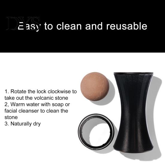 Facial Stone Ball Rolling Easy Absorbing Efficient Pore Cleaning Roller Portable Oil Absorber Skin Care Tool