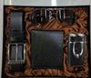 Luxury Gift Set: Belt, Wallet, Tie, Large Dial Quartz Watch (Random Cufflinks & Tie)