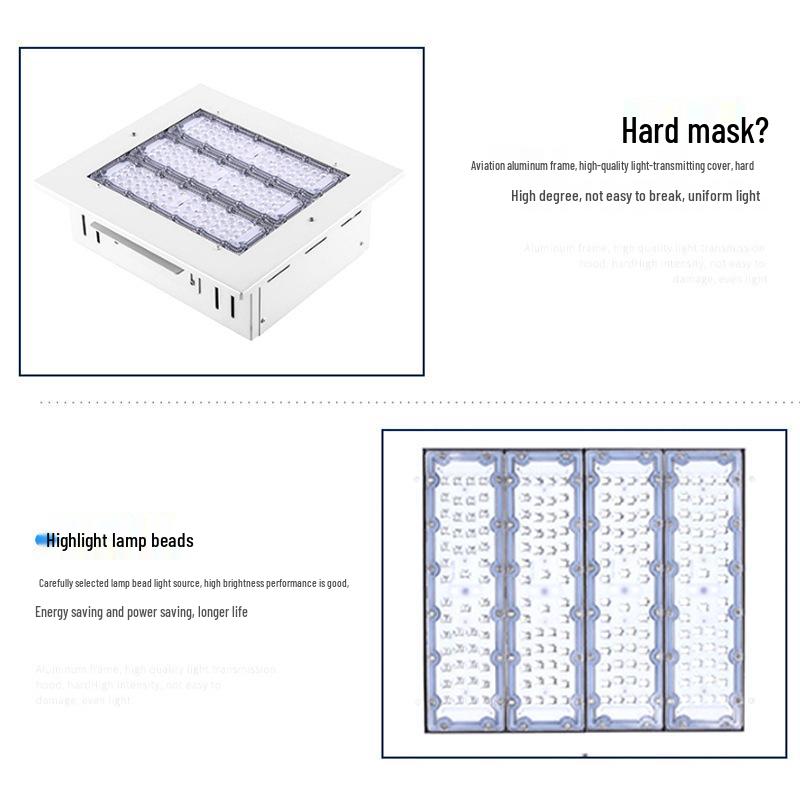 150W Explosion-Proof LED Recessed Workshop Light for Gas Stations