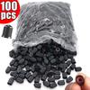 100pcs Car Tire Valve Plastic Black Bike Tyre Valve Caps with O Rubber Ring Covers Dome Shape Dust Valve for Car Motorcycles Stem Caps1