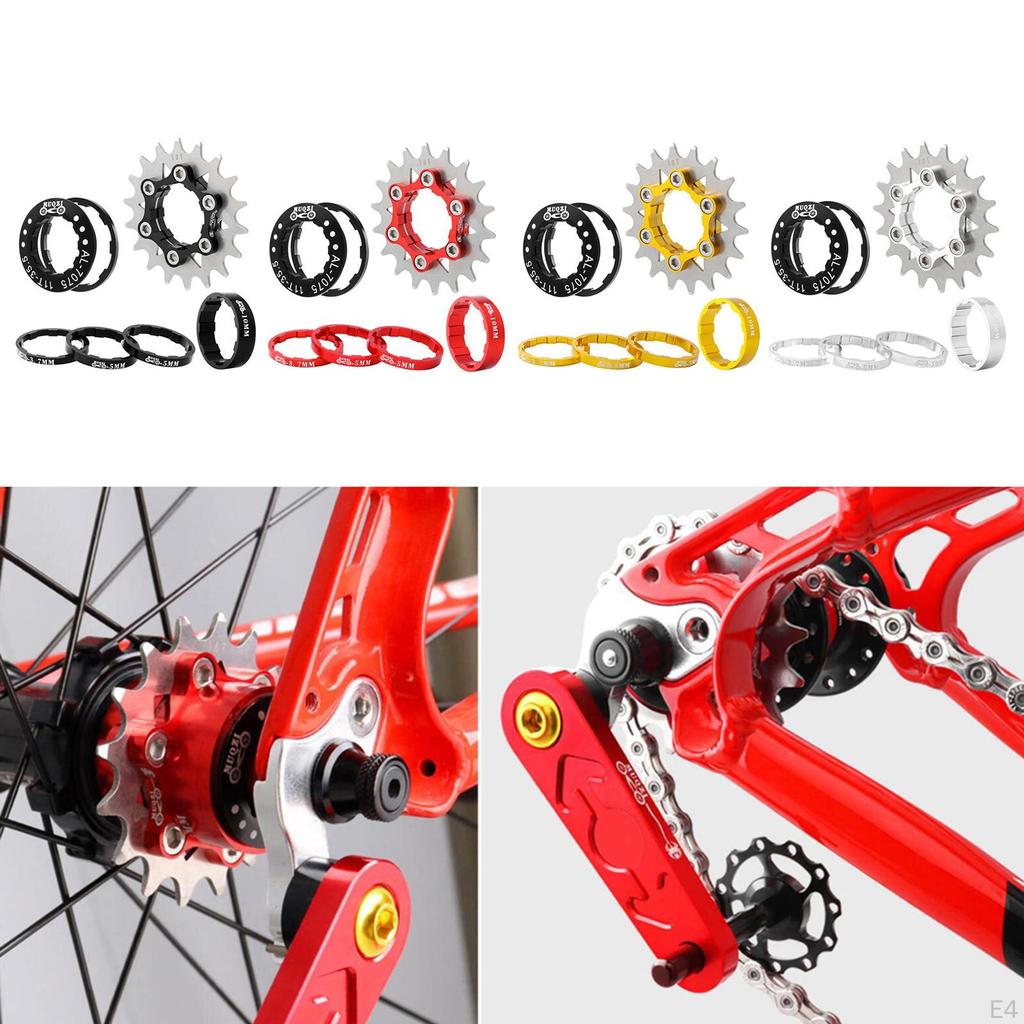 18 Set Aluminum Alloy Sprocket Adapter, Freewheel Component, Hub Refit Parts