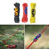 4pack Durability Reflective Tent Cords Reinforced Windproof Rope with Buckles for Enhances Night Safety