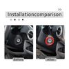 Red Carbon Fiber Interior Ignition Key Ring Trim For Toyota Tacoma 2011-15