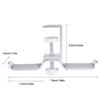 Headset Mount Stand HeadPhone Holder Solid Mounting Supporting Bar for Most Headphone Size Solid Material Frame
