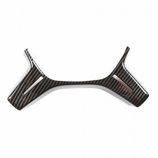 ABS Carbon Fiber Interior Cover Steering Wheel Trim For Benz C-Class 2011-2013