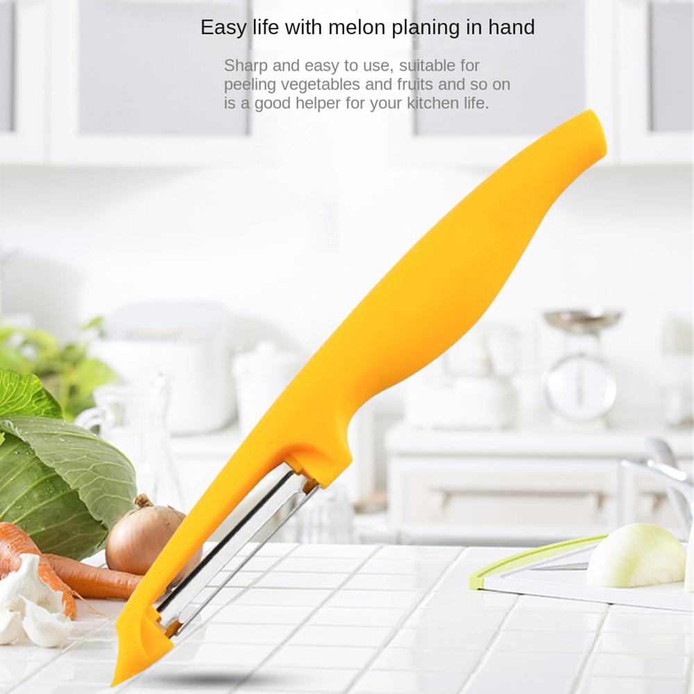 2/4/6PCS Vegetable Peeler Modern Handheld Stainless Steel Fruit Cutter Tool Melon Planer Multi-function Health Yellow