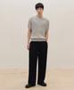 AGOD Wide Banding Slacks [Black]