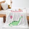 2D Digital Printed Cover Blanket Birthday Cake Blessing Thickened Lamb Fleece Crystal Fleece Blanket