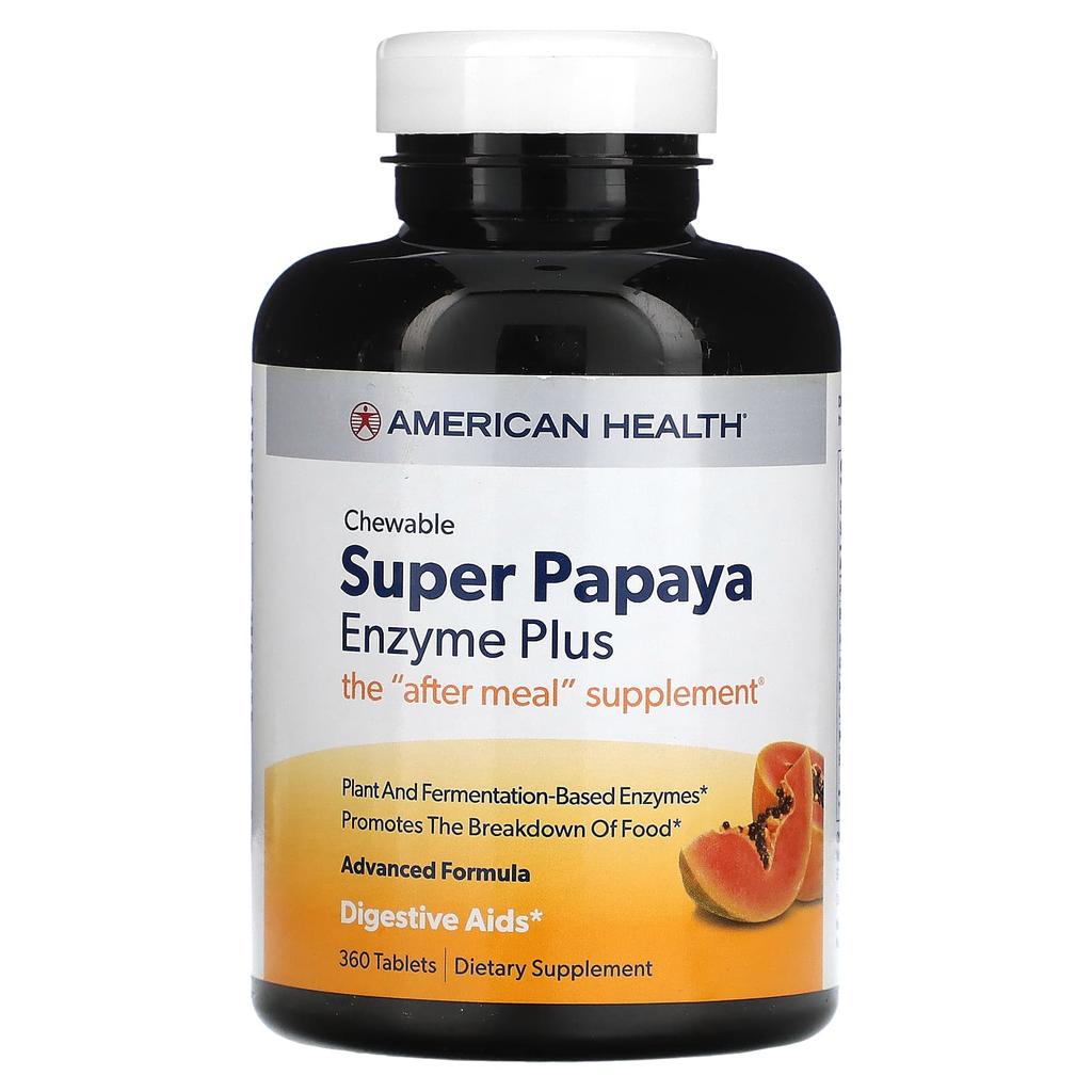Super Chewable Papaya Enzyme Plus 360 Tablets