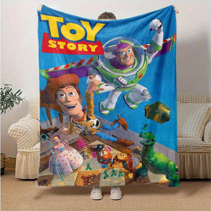

Toy story Cartoon Flannel Blanket - Ultra-Soft, Cozy, and Comfortable for Sofa, Bedroom, Camping, and Travel - Four-Season Versatility, Vibr 130x150cm