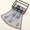 Hollow Out Foulard Bandana Floral Embroidery Lace Handkerchiefs Elegant Hair Scarf Headband  Women