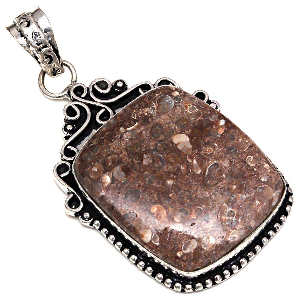 

Pendant Turtella Jasper Gemstone Handmade Mother s Day Silver Jewelry 2.25
