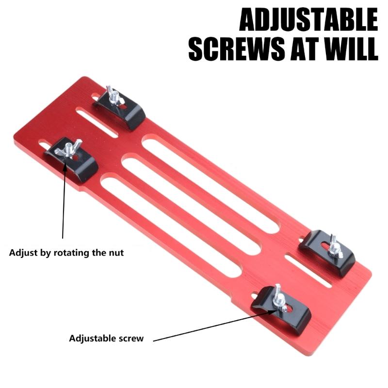 Adjustable Cutting Machine Base Plate Woodworking Circular Sawing Guide Rails Cutting Machine Guide Rails Plate Sawing Press