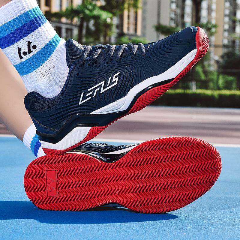 Men's Breathable Non-slip Cushioning Badminton Shoes Professional Tennis Shoes Indoor and Outdoor Competition Training Volleyball Shoes