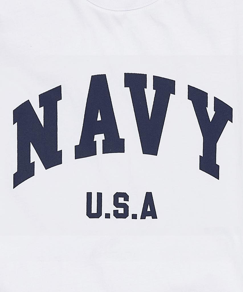 PAPERBOY Navy U.S.A Short Sleeve T-Shirt - White & Navy