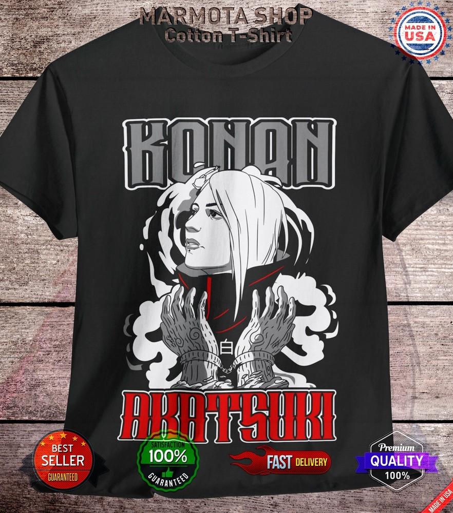 

Konan T-Shirt Naruto Shippuden Akatsuki Itachi Uchiha Anime Unisex Tee Shirt 2XL
