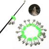 20/50PCS 46*32mm Fishing Rod Alarm Bells Double Spring Clip Bite Alarm Bells  Outdoor Fishing
