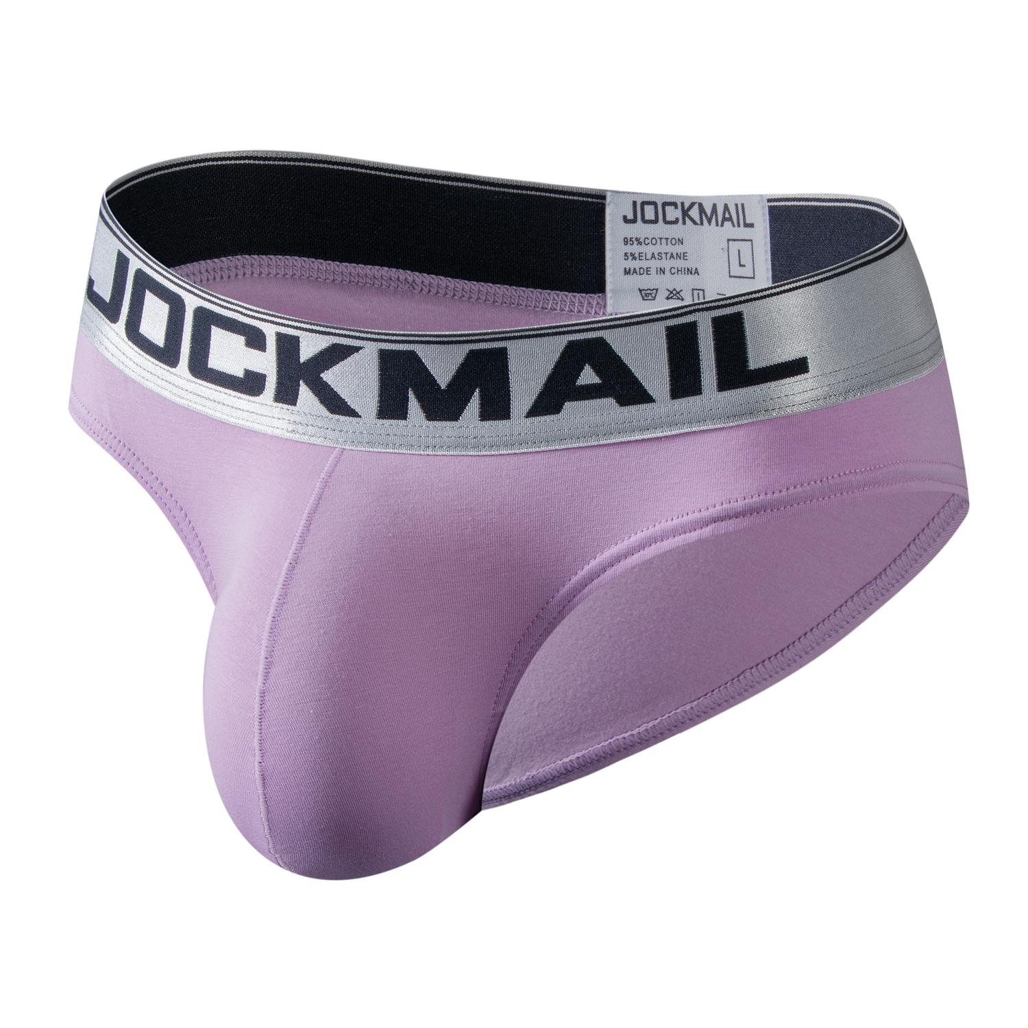 

Трусы JOCKMAIL с низкой талией, модное хлопковое дышащее мужское нижнее белье для спорта и отдыха M фиолетовый