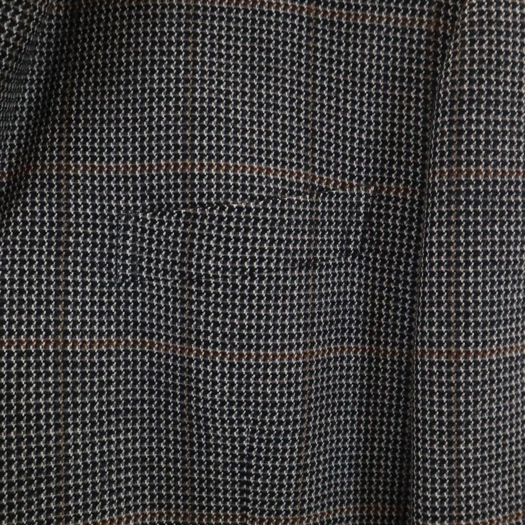 YVES SAINT LAURENT 90s Old Check Pattern tailored jacket 98/88/175 gray Men's Used