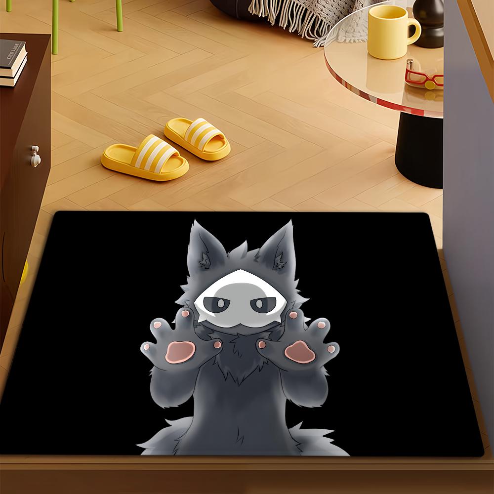 Game P-Puro C-Changed Cute Door Mat Bath Microfiber Decorative Versatile Flannel Floor Mat Quick Dry Absorbent Non-slip Sole