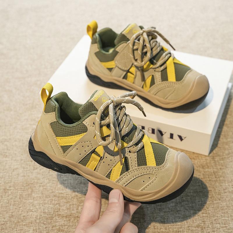 

Boys shoes autumn new children s non-slip soft-soled sneakers medium and large children s boys running hiking shoes 27 жёлтый