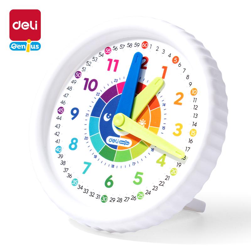 Deli YX493/494 Student Three-Hand Clock & Watch Learning Model for Primary School
