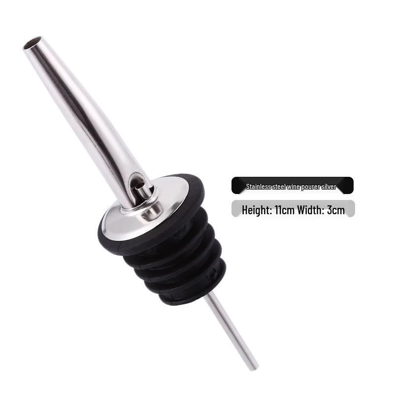 Creative Jägermeister Deer Head Stainless Steel Wine Pourer and Stopper for Red Wine and Liquor Bottles