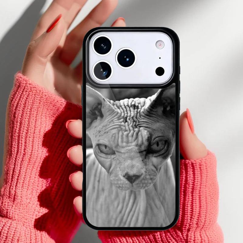 Sphynx Sphinx Cat Phone Case for iPhone 17 Air 16e 15 14 13 Pro Max Back Cover for 12 11 Pro Coque