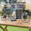 Low Noise Portable Fan Battery Operated Exhaust Fan Air Extractor Solar Fan  Office