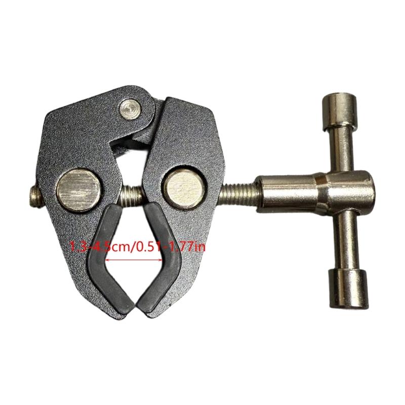 Aluminum Clamp With Double Ball Head Clamp 1/4inch Threaded Video Mount for Action Camera Monitor LED Light Accessories