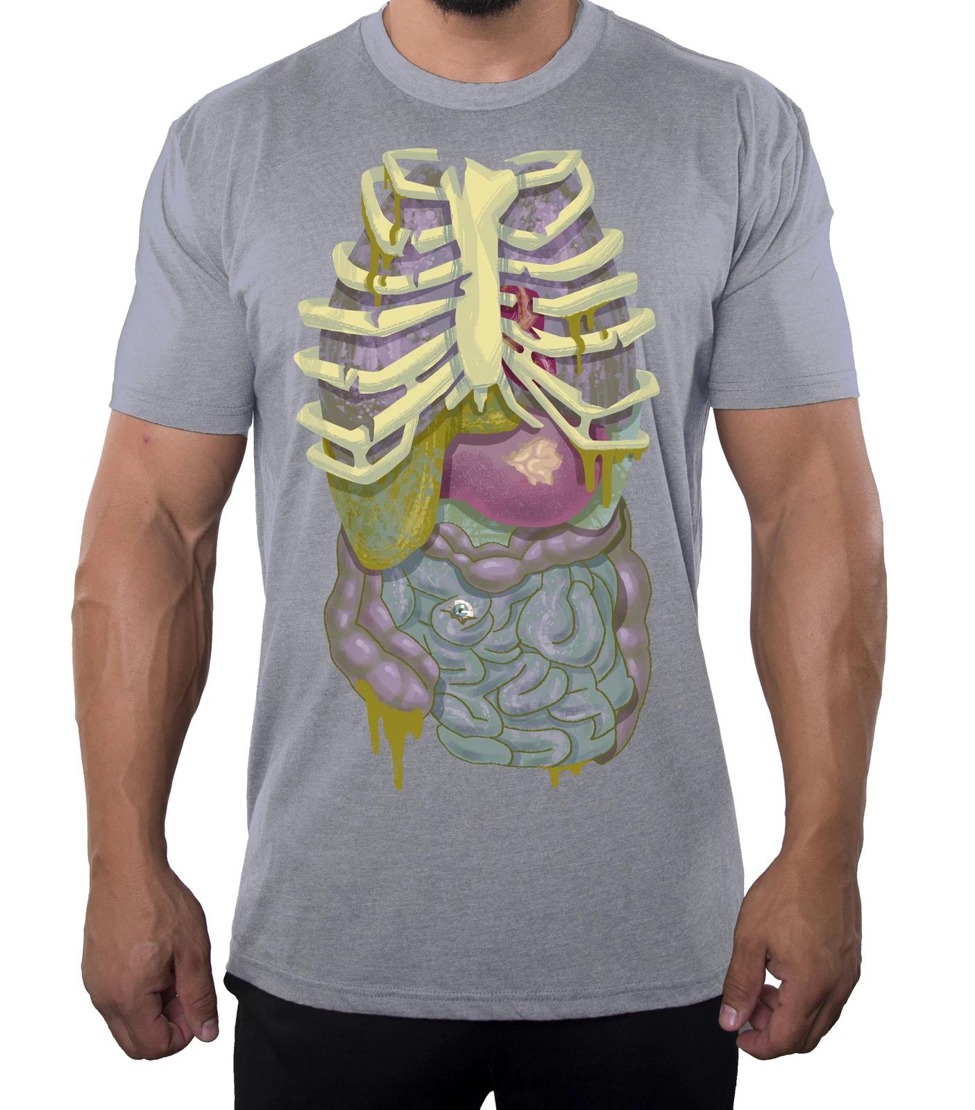 Zombie Guts Costume Shirts, Men s Graphic Tees, Funny Halloween Shirts Mens M