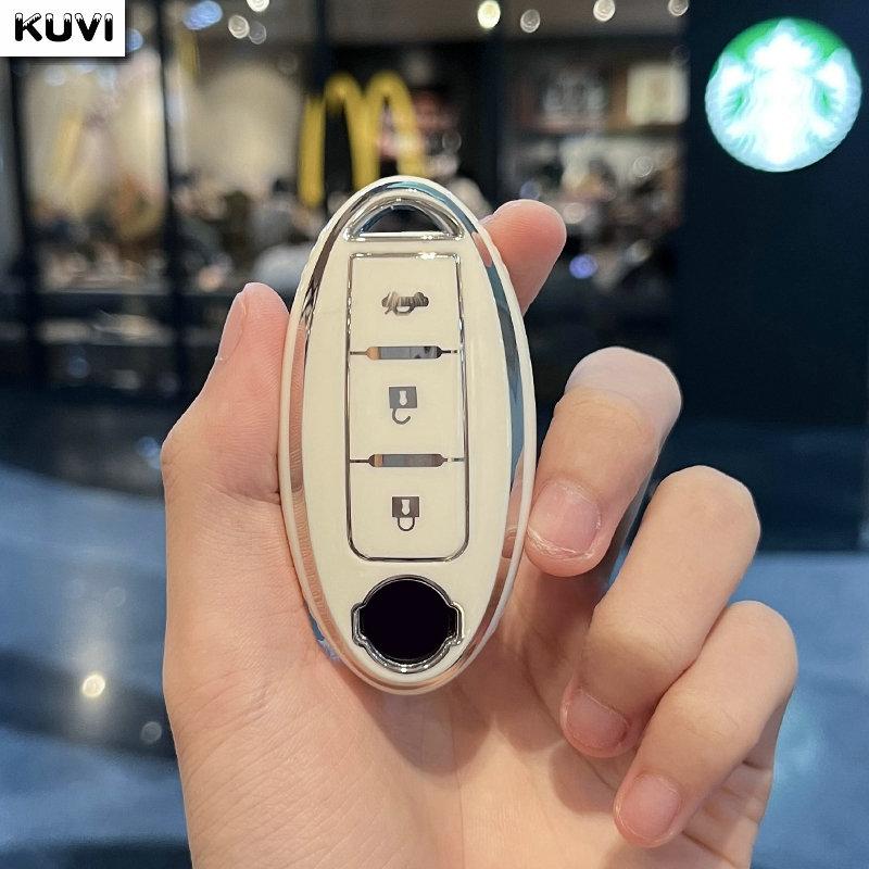 

3 Button New Tpu Car Key Case Cover For Nissan Leaf Micra Qashqai J11 J10 X Trail T32 Versa Note Patrol Fob Keychain Accessories