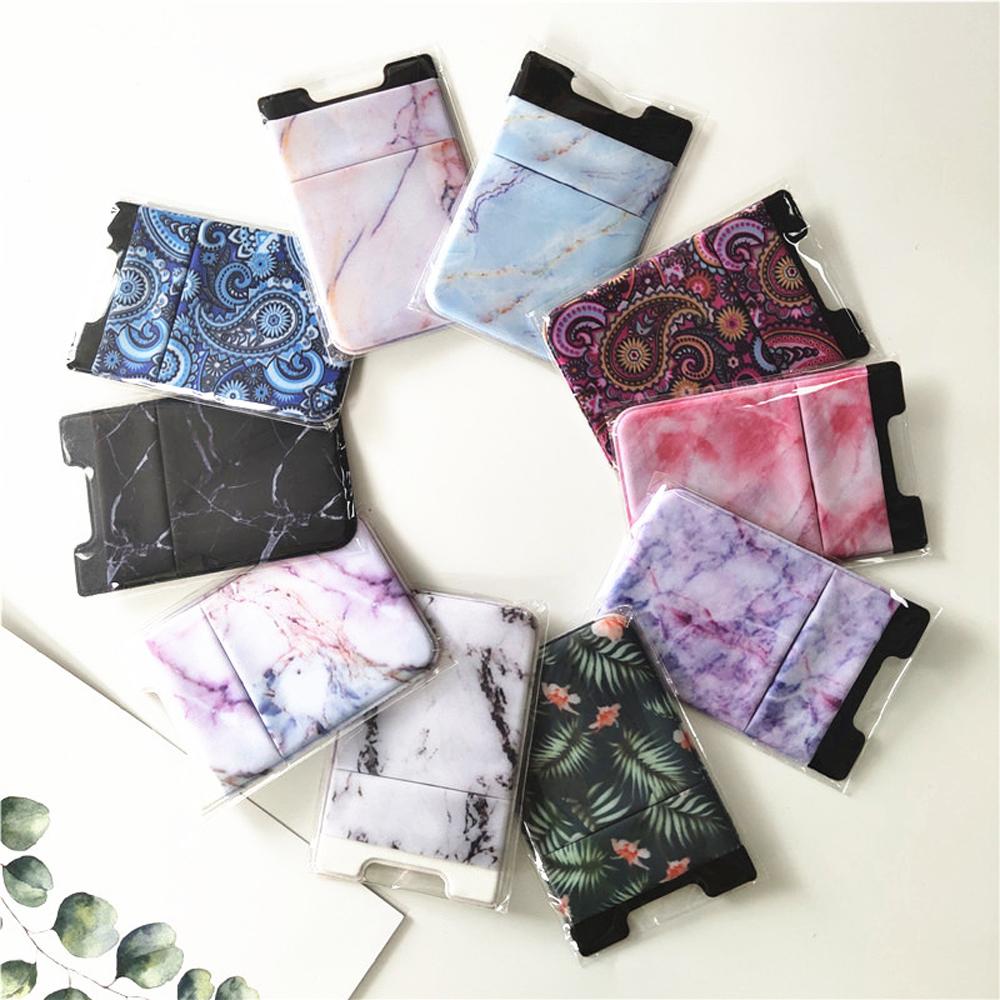 Elastic Mobile Phone Wallet Phone Back Pocket Phone Card Sleeve Phone Storage Wallet Card Holder