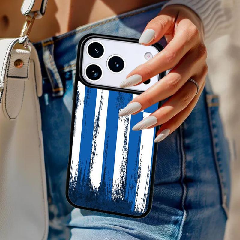 Greece Greek Flag Phone Case For iPhone 17 Air 14 15 13 12 Max Cover For Apple 14 15 16 16e 11 Pro Max Plus
