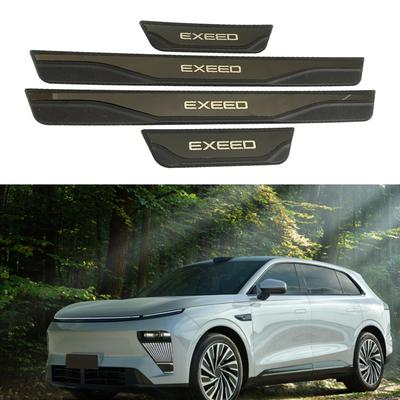Car Accessories For EXEED RX ET 2024 Door Sill Protectors Scuff Plate Pedal Trim Auto Parts Threshold Styling Stickers