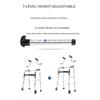 Elderly Rehabilitation Training Walker Underarm Crutche Walking Stick Disabled Rollator Aluminum Alloy Standing Frame Walker