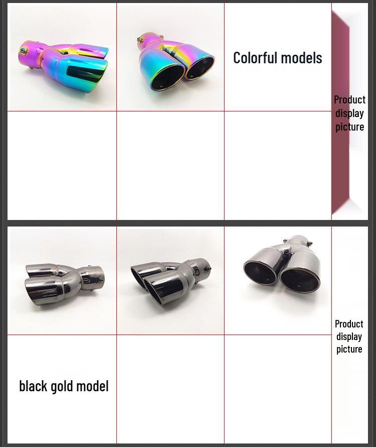Compatibil Cheetah S6, Santa Fe, Journey, și Freemont Eșapament Unu-în-Doi, țeavă finală, toba de eșapament