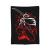 Fox Samurai Japanese Anime Coral Fleece Plush Throw Blanket Inuyashas Blanket for Bed Couch Ultra-Soft Quilt,