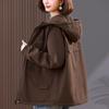 Women's Fleece-Lined Hooded Parka - New Winter Style, Warm & Casual for Middle-Aged Moms
