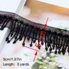 5 Yard Beaded Tassel Latin Dance Dress Decor Trim Fringe Lace Trimming Clothes Curtain Upholstery Sofa Sewing Accessories
