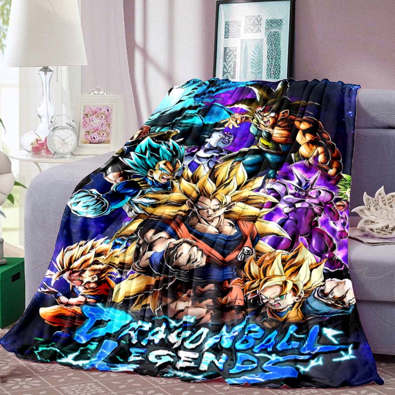 

Dragon Ball Anime Print Blanket Warm Comfortable Flannel Blanket for Bedrooms, Sofas, Beds, Chairs, Picnics, Travel-LXR13 75x90cm