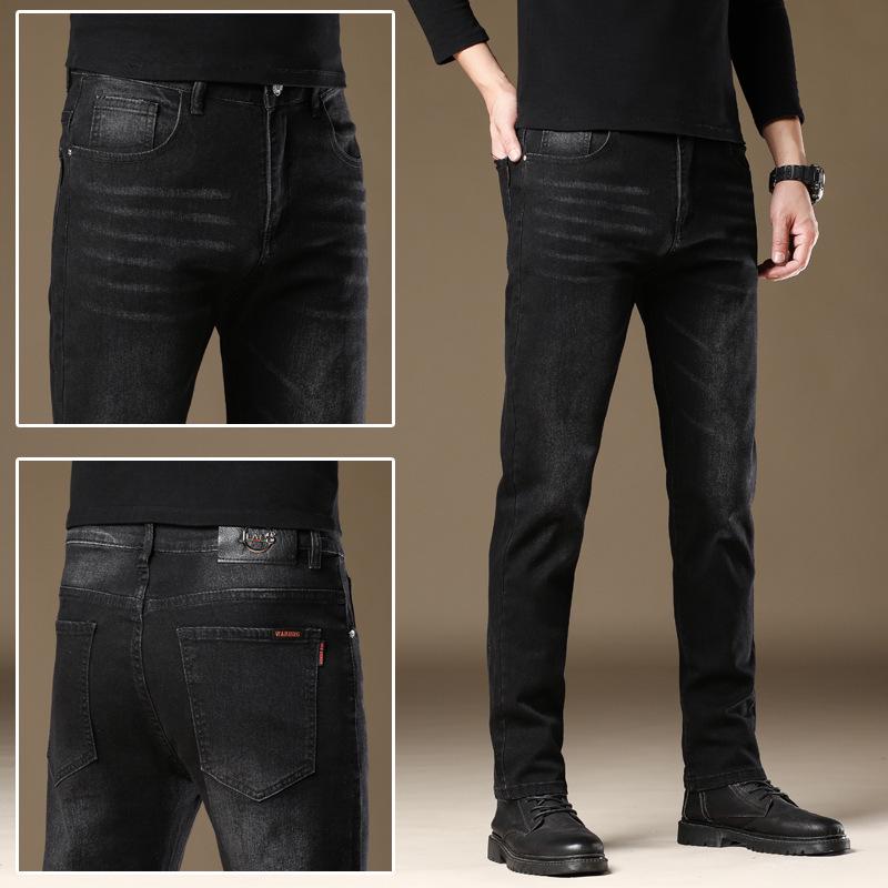“Jeans Elásticos Slim Fit para Hombre 2024: Estilo Coreano de Moda para Primavera y Otoño”
