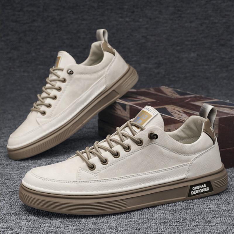 Round Headboard Shoes For Men's Casual Sports Shoes  Simple Commuting Light Spring And Autumn Style Breathable Comfortable