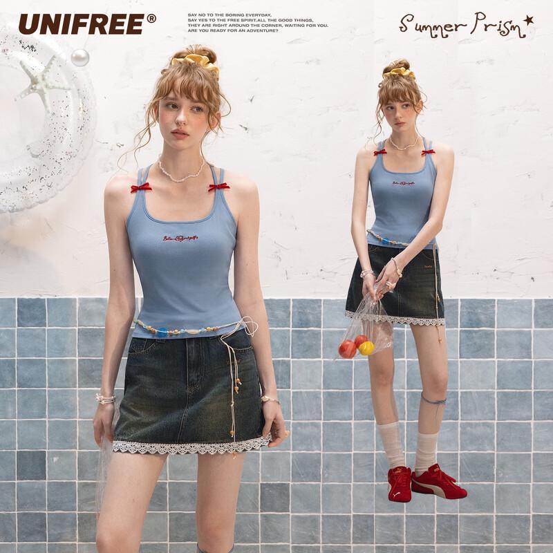 

UNIFREE Sweet Bowknot Cami Top M