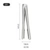 Zhishi 3-Pack 8-Inch Stainless Steel Silicone-Tipped Food Tongs