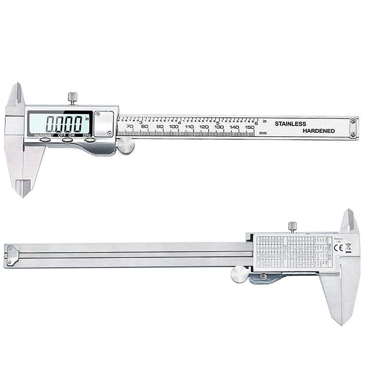 Stainless Steel Digital Vernier Calipers, High-precision Calipers 0-150