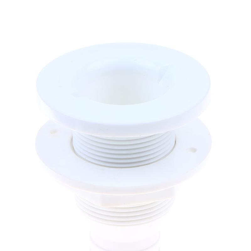 Marine Boat Abs Plastic Thru Hull Fitting Connector For 5/8, 3/4,1,1‑1/8 In Hose Boat Drain Outlet Bilge Pump Plumbing Fittings