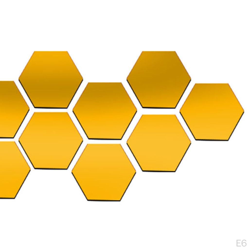 60 Pieces Removable Acrylic Mirror Setting Wall Sticker Decal for Home Living Room Bedroom Decor